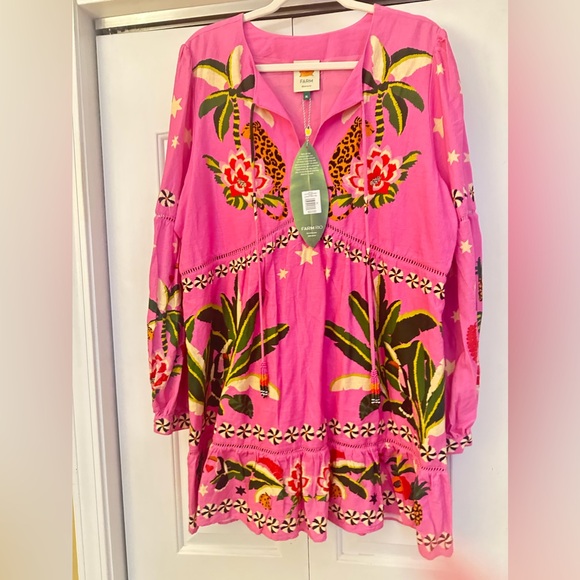 FARM Rio Dresses & Skirts - NWT Farm Rio leopard forest mini dress